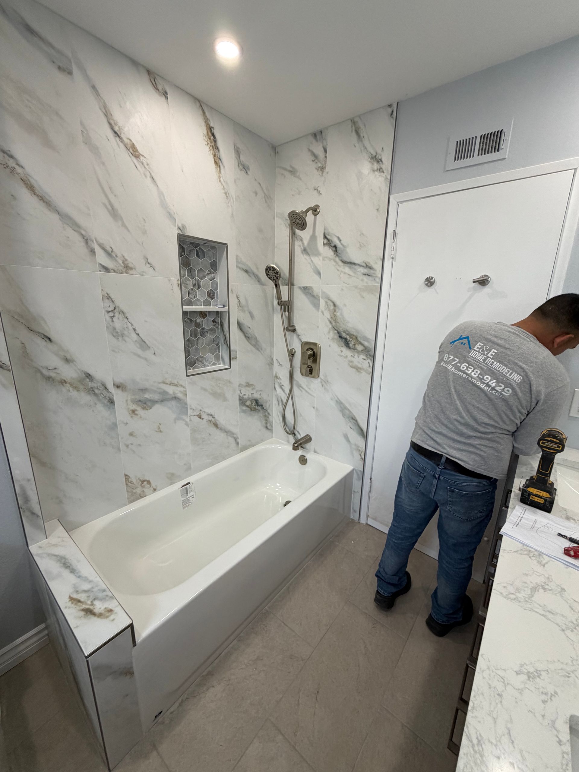 Bathroom project photo by E&E
