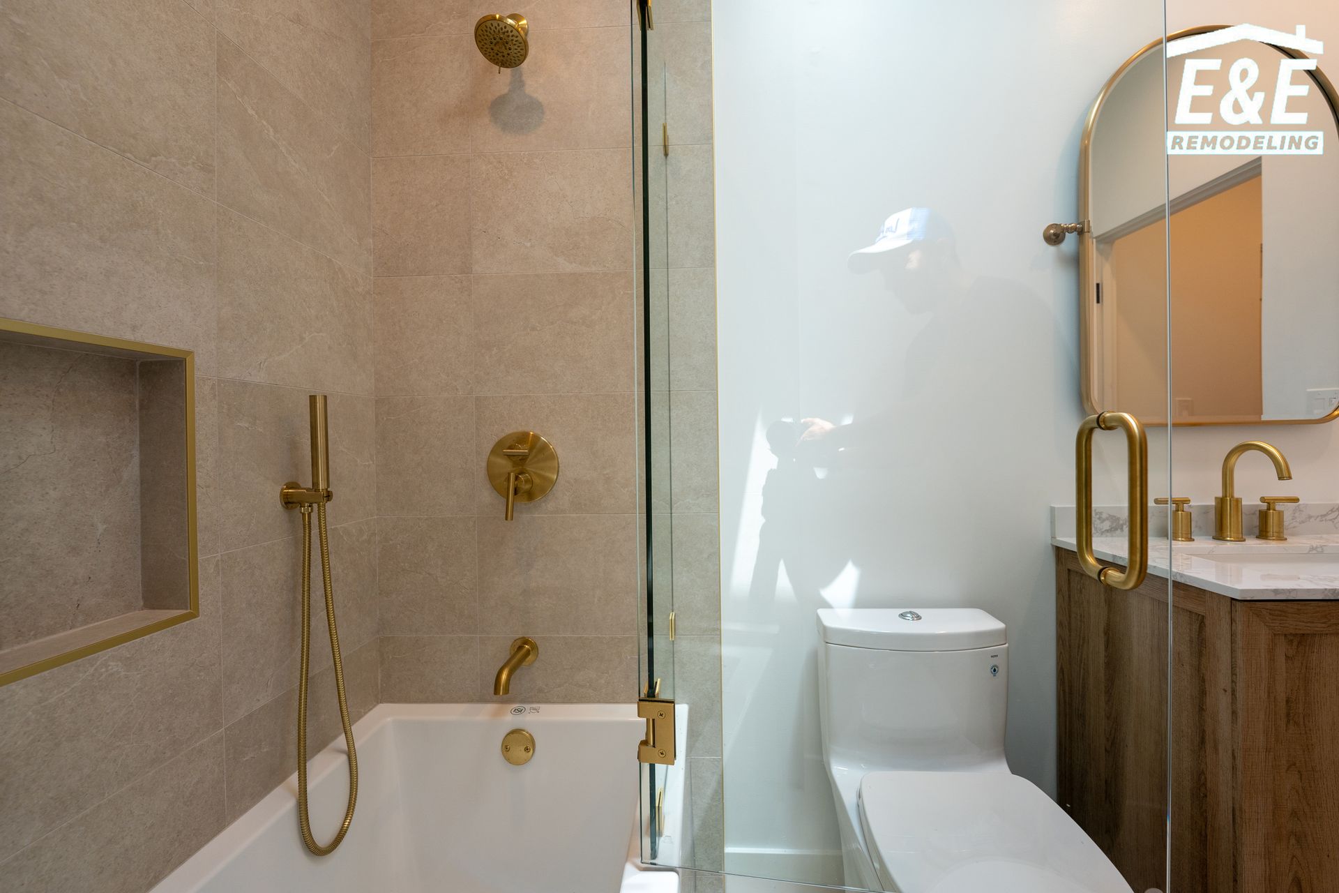 Bathroom project photo by E&E