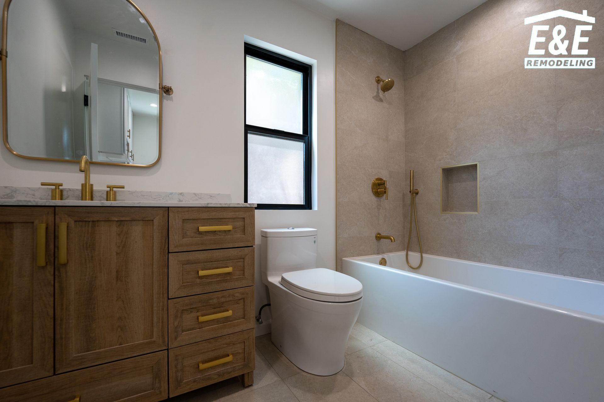 Bathroom project photo by E&E